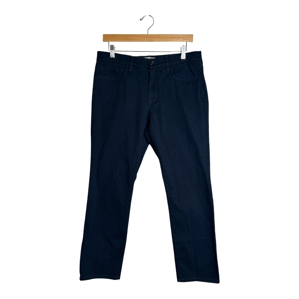 Vince Men's 5-Pocket Cotton Stretch Twill Pants Navy Blue 32 Italian Fabric